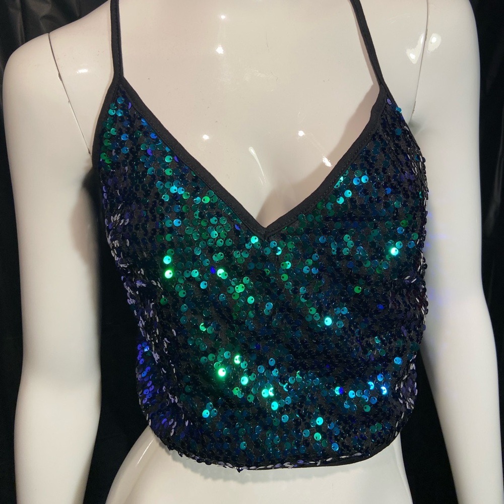 Sequin Halter top